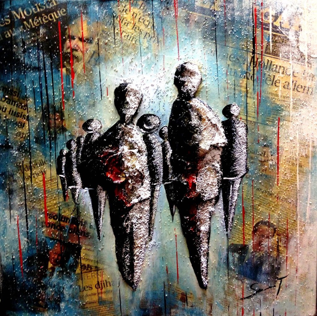 Complot 3 - Série Complots - 50 x 50 cm
