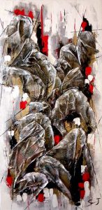 Ciel et terre 4 - Série Ciel et Terre - 60 x 120 cm